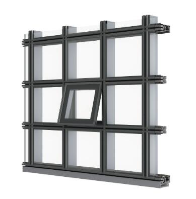 2faac1b366abff4f WEIJIAYE 140D Unitied Curtain Wall (nvisible Frame with Hollow Glass)