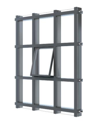 50513ff83201b2d1 160 (WY-160GR) Visible Frame Thermal Break Curtain Wall
