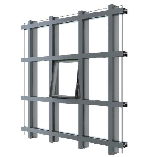 660f2a59554d8561 100 Visible Frame Thermal Break Curtain Wall