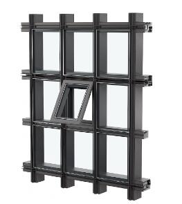 8639f368150b35d4 90-150(WY-163) Invisible Frame Unitized Curtain Wall