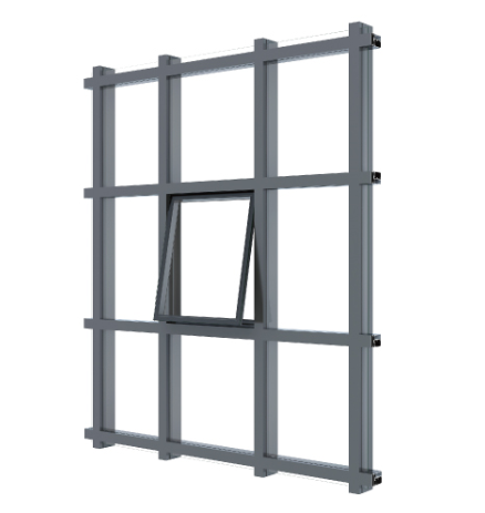 e6a4ed0a25fab703 110 Visible Frame Single Glass Curtain Wall
