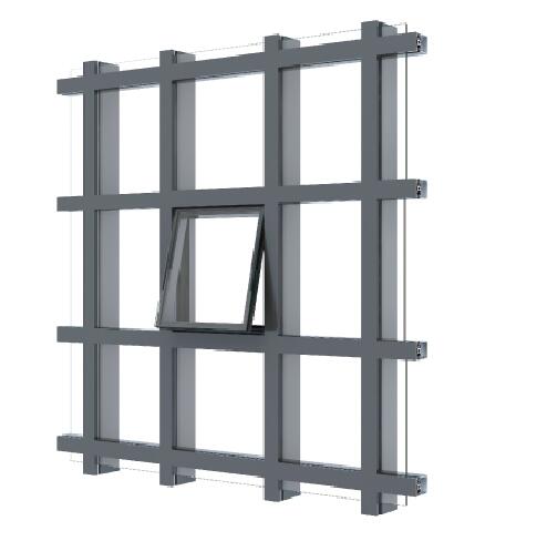 fa1c30aff607b4be 140 Visible Frame Hollow Glass Curtain Wall